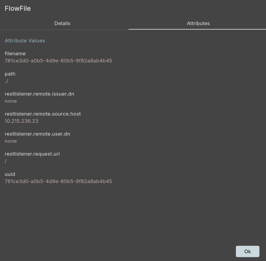Resulting FlowFile